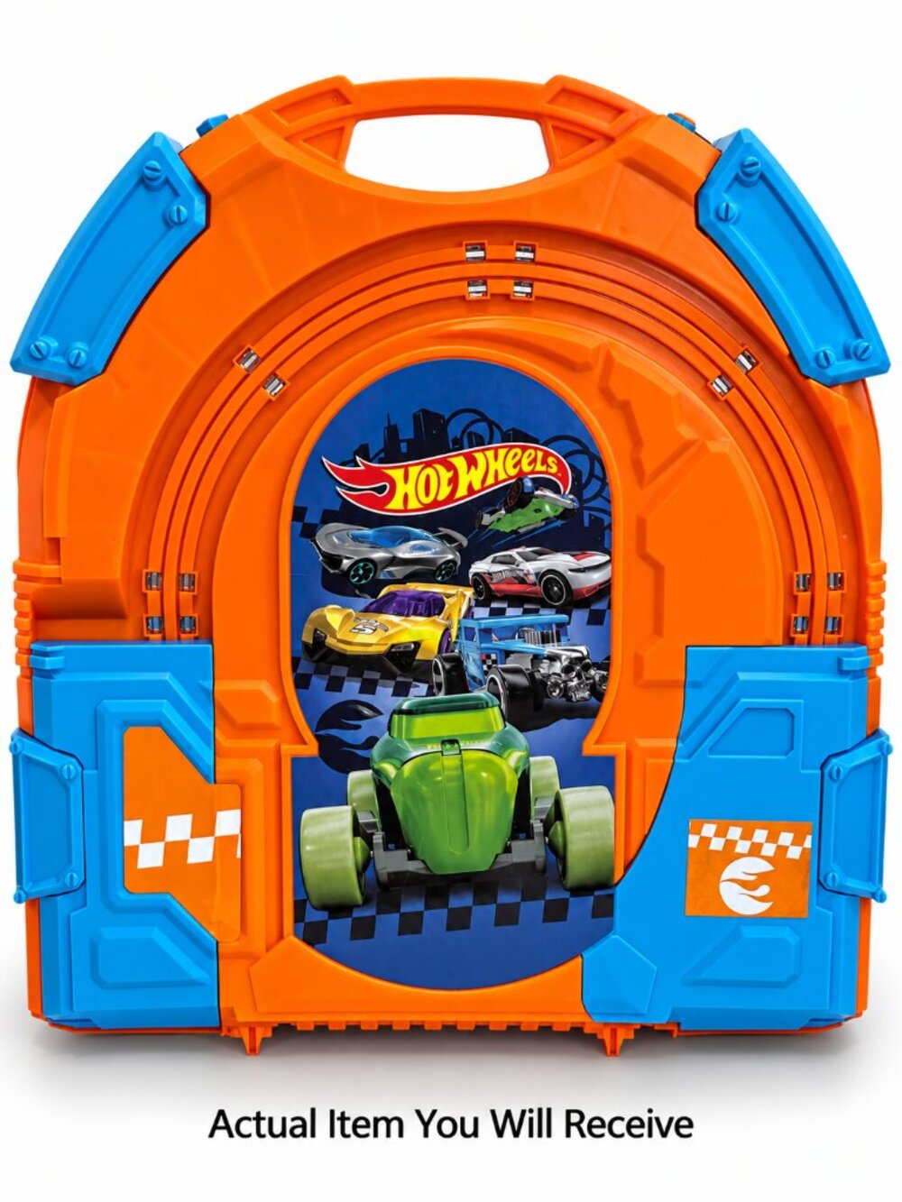 🏁 Hot Wheels Carrying Case Slot Car Race Track – 2 Cars + 2 Controllers 🏁